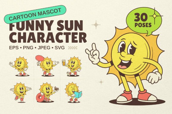Bring Sunshine to Any Project with This Retro Mascot