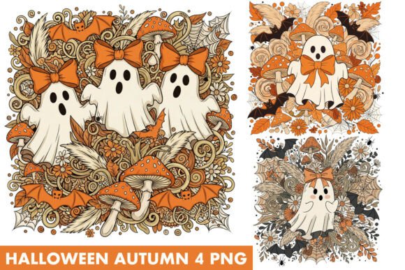 Embrace Autumn's Whimsy with a Boho Halloween T-Shirt Design