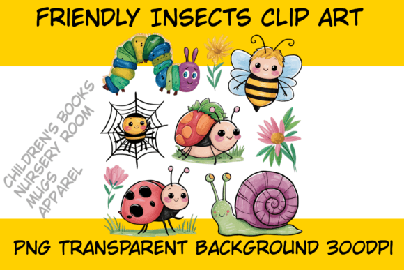 Enchanting Bug Clipart Set for Spring Creativity