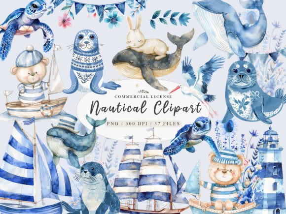 Set Sail with Nautical & Baby Sailor Clipart Collections
