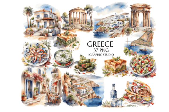 Watercolor Ancient Greek Clipart: A Guide for Modern Creatives