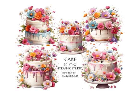 Watercolor Cosmo Wildflowers Cake Clipar: A Designer's Guide